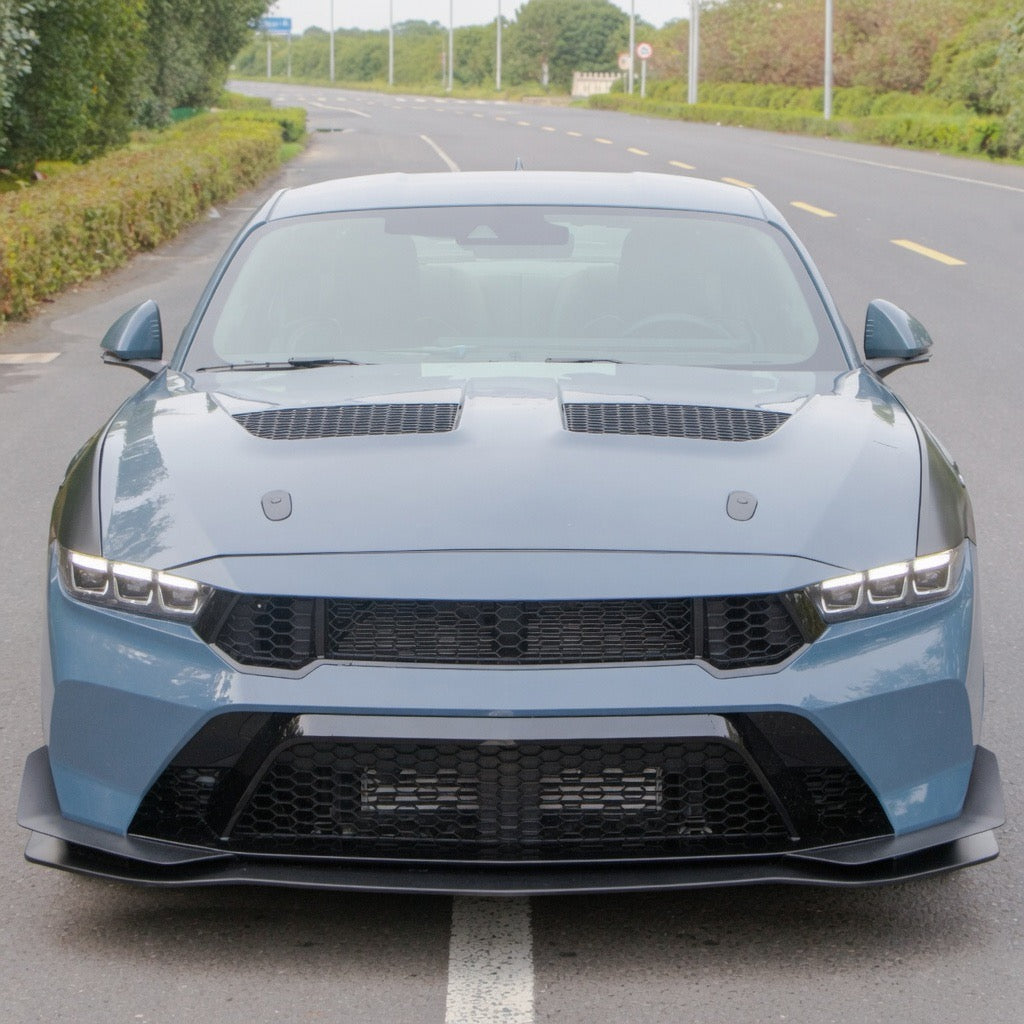 GTD STYLE FRONT BUMPER COVER CONVERSION + FRONT LIP - FORD MUSTANG (2024-2026)