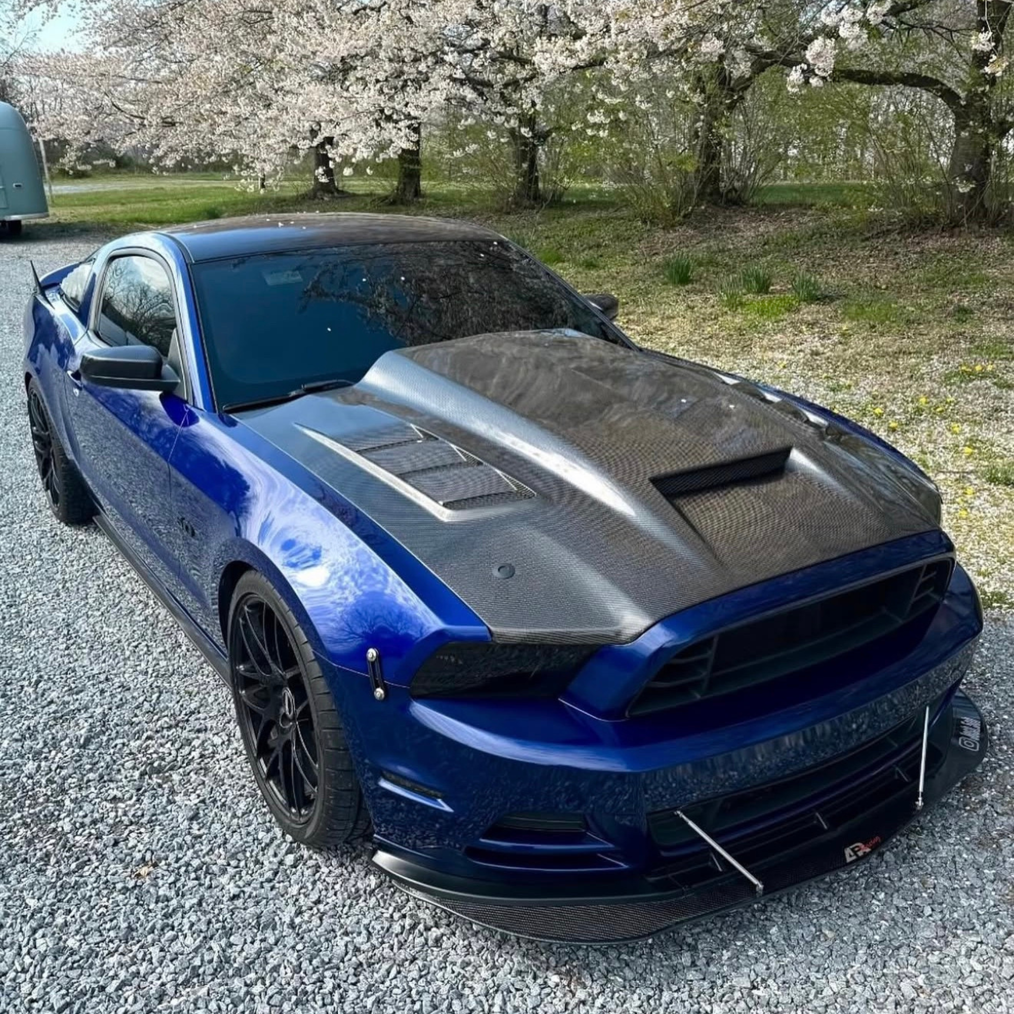 VIS RACING TERMINATOR STYLE CARBON FIBER HOOD - FORD MUSTANG (2011–2014)