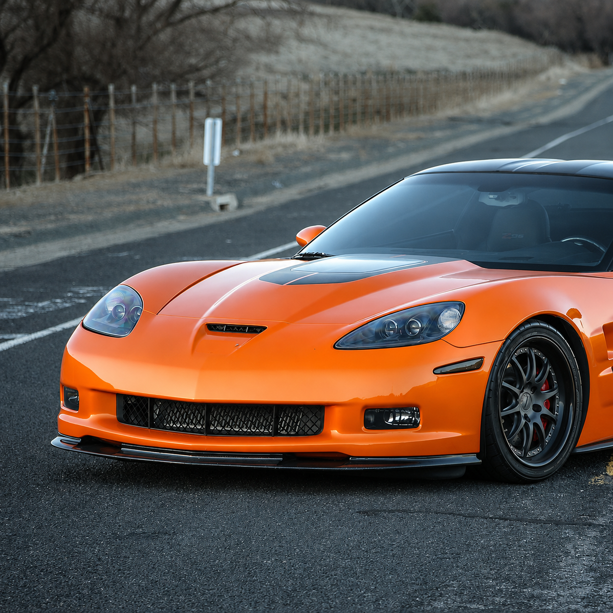 ZR1 STYLE FRONT BUMPER LIP SPOILER - CHEVROLET CORVETTE C6 GRAND SPORT | Z06 (2005–2013)