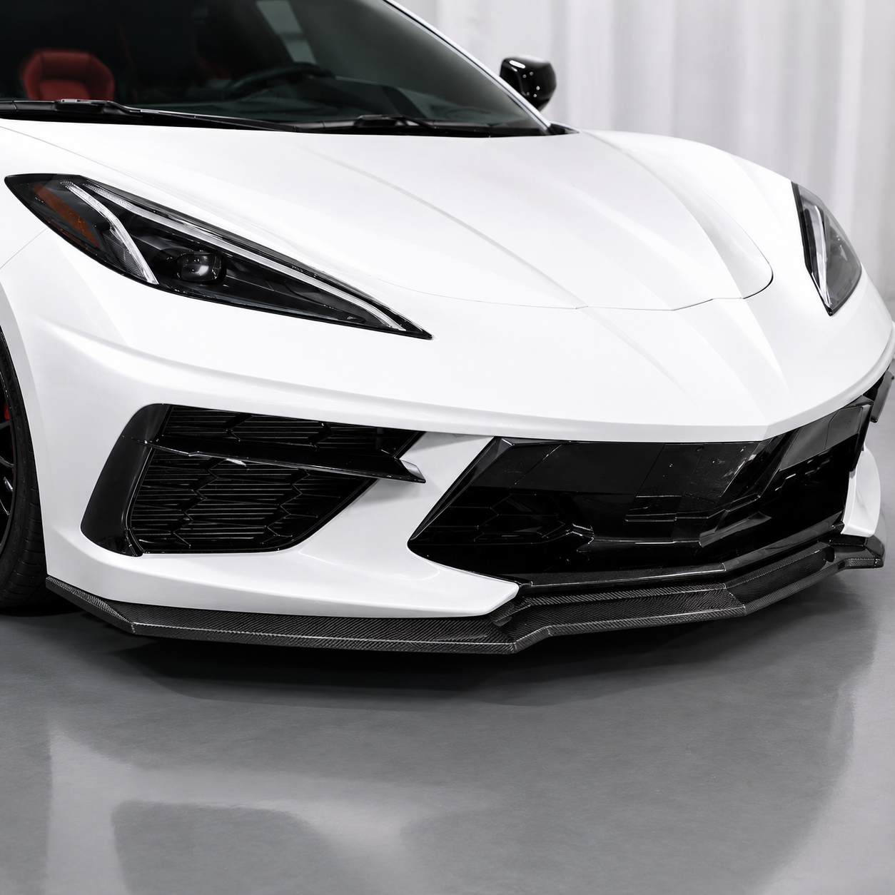 2020–2025 Chevrolet Corvette C8 5VM Style Carbon Fiber Front Lip