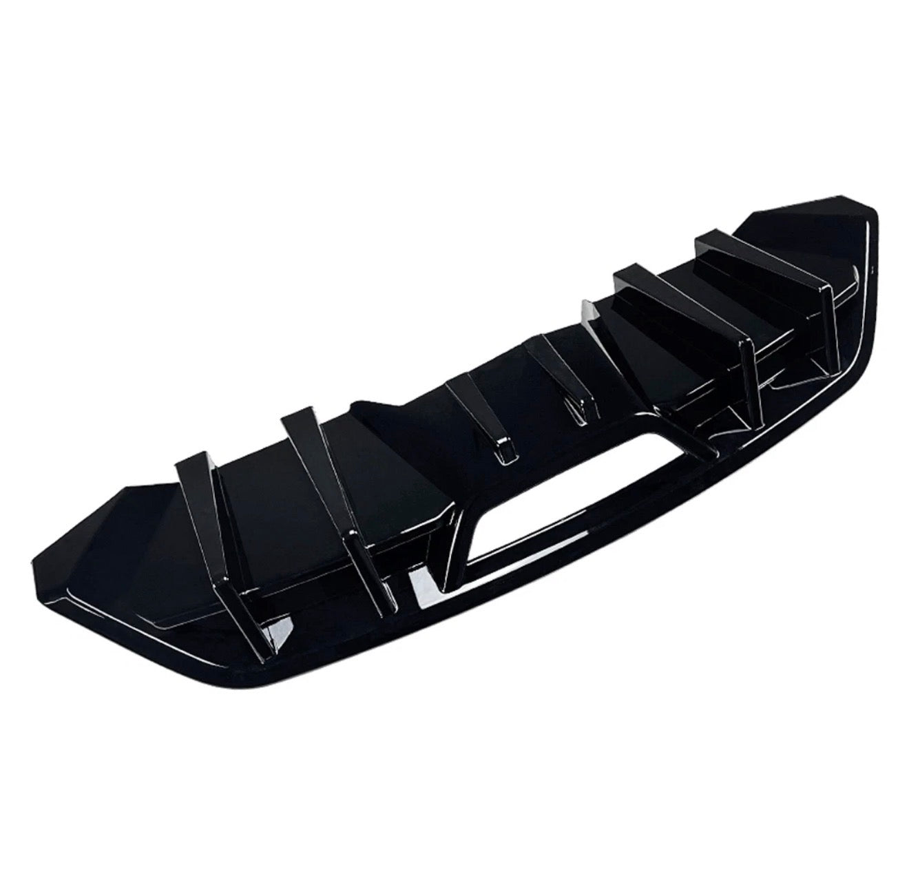 SPEEDFORM GLOSS BLACK REAR BUMPER DIFFUSER - FORD MUSTANG ECOBOOST (2017–2023)