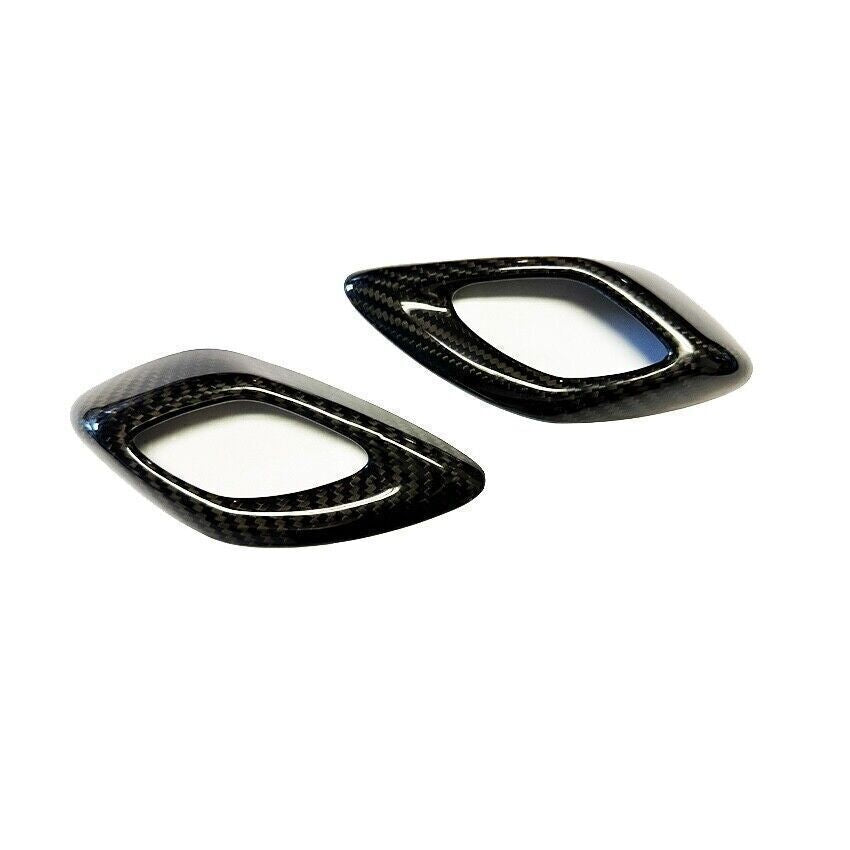 REAL CARBON FIBER INTERIOR DOOR HANDLE CHROME DELETE COVER - CHEVROLET CAMARO (2016–2024)