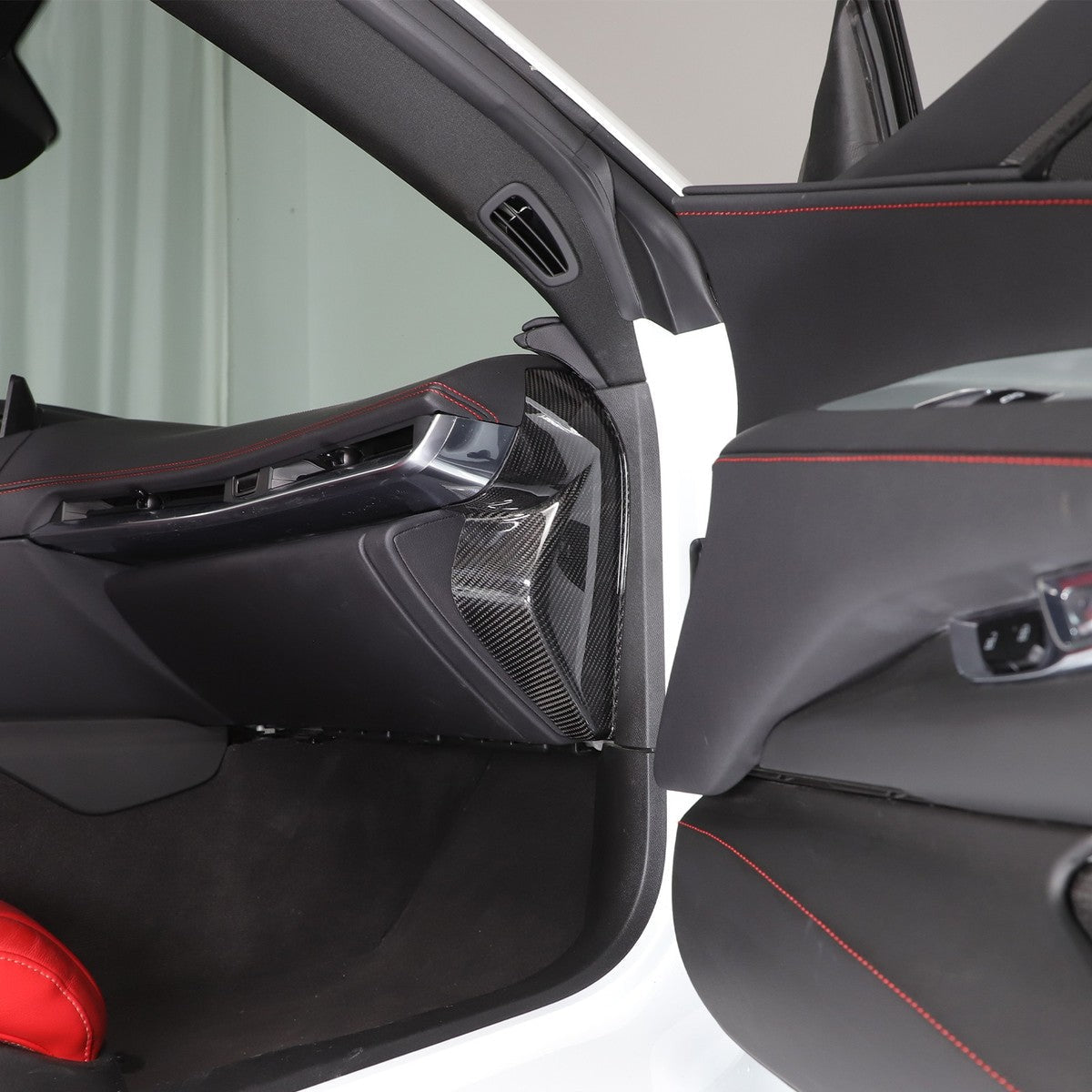 Chevrolet Corvette C8 Carbon Fiber Dashboard Side Trim Covers
