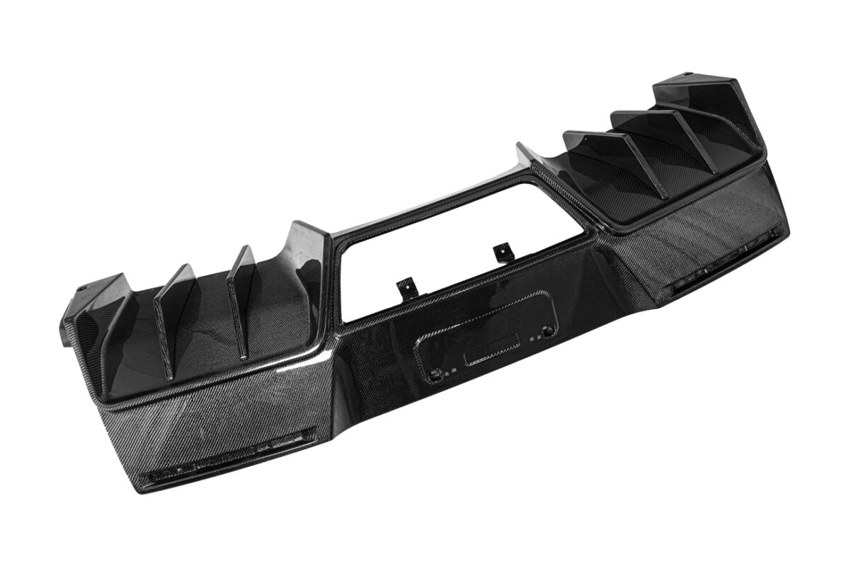 EOS STYLE TRACK PACKAGE REAR BUMPER FINNED DIFFUSER - CHEVROLET CORVETTE C7 (2014–2019)