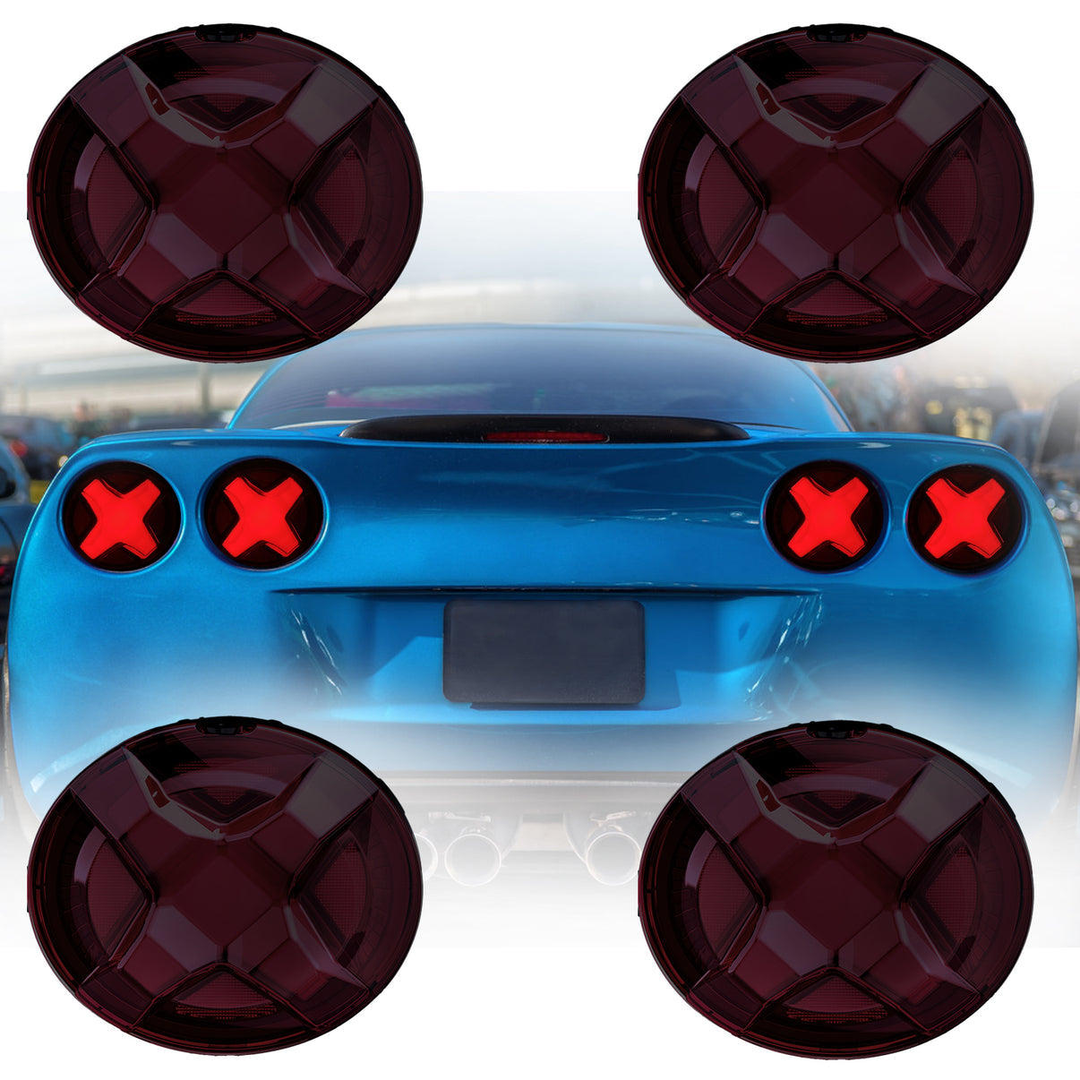 X-FORCE LED TAIL LIGHTS SET - CORVETTE C6 (2005–2013)