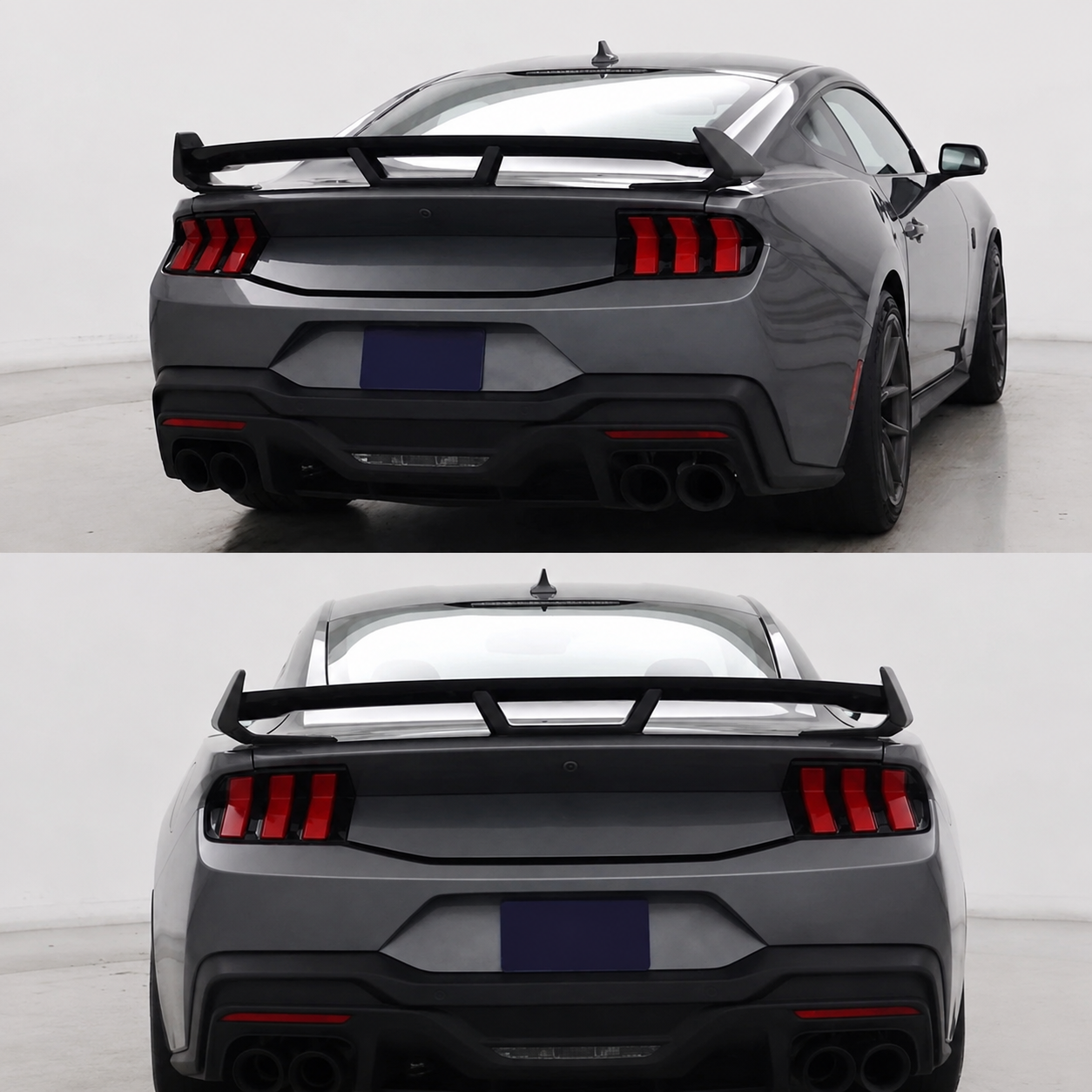 GLOSS BLACK DARK HORSE STYLE TRUNK SPOILER - FORD MUSTANG S650 (2024–2026)