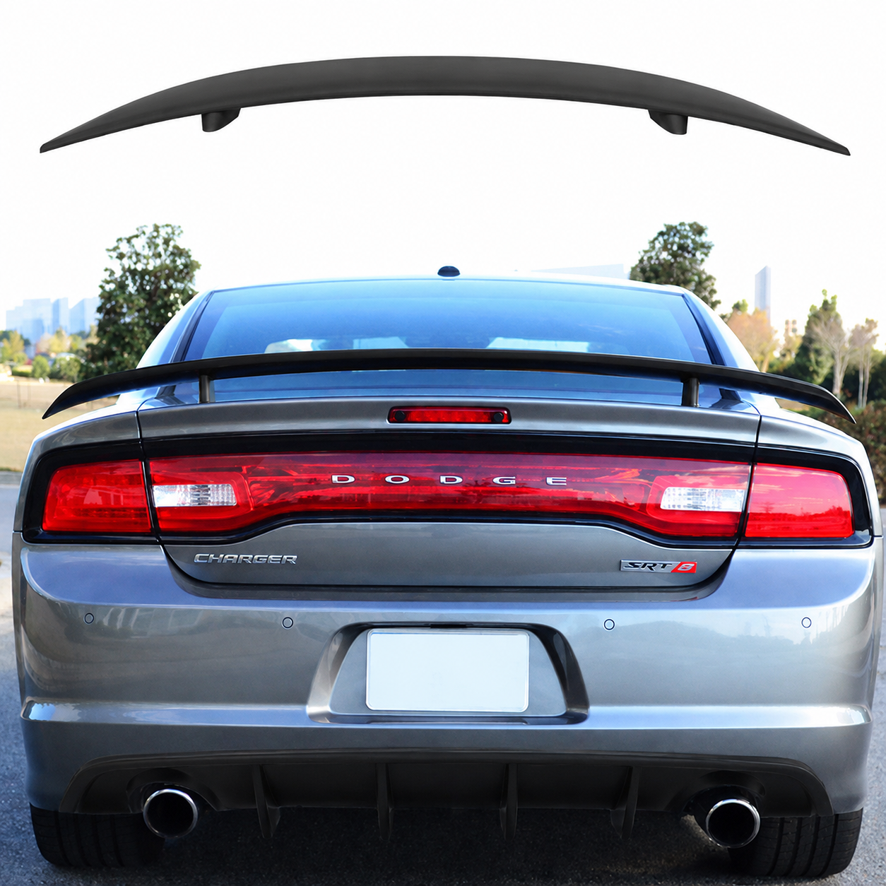 RACING CREATIONS CAC 1-PIECE REAR WING SPOILER - DODGE CHARGER (2011–2023)