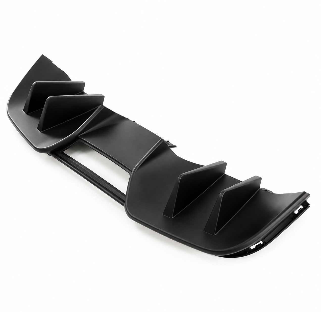 V1 MATTE BLACK REAR BUMPER DIFFUSER - FORD MUSTANG (2015–2017)