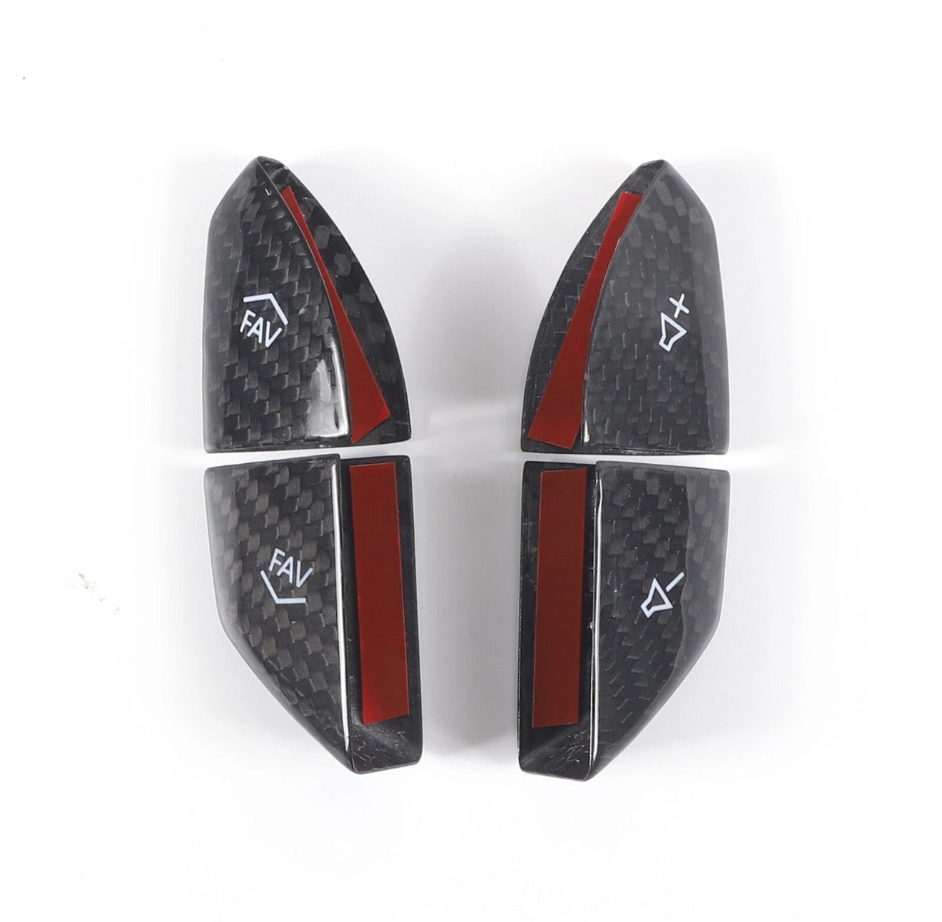 CARBON FIBER STEERING WHEEL VOLUME BUTTON COVER TRIM - CHEVROLET CORVETTE C7 (2014–2019)