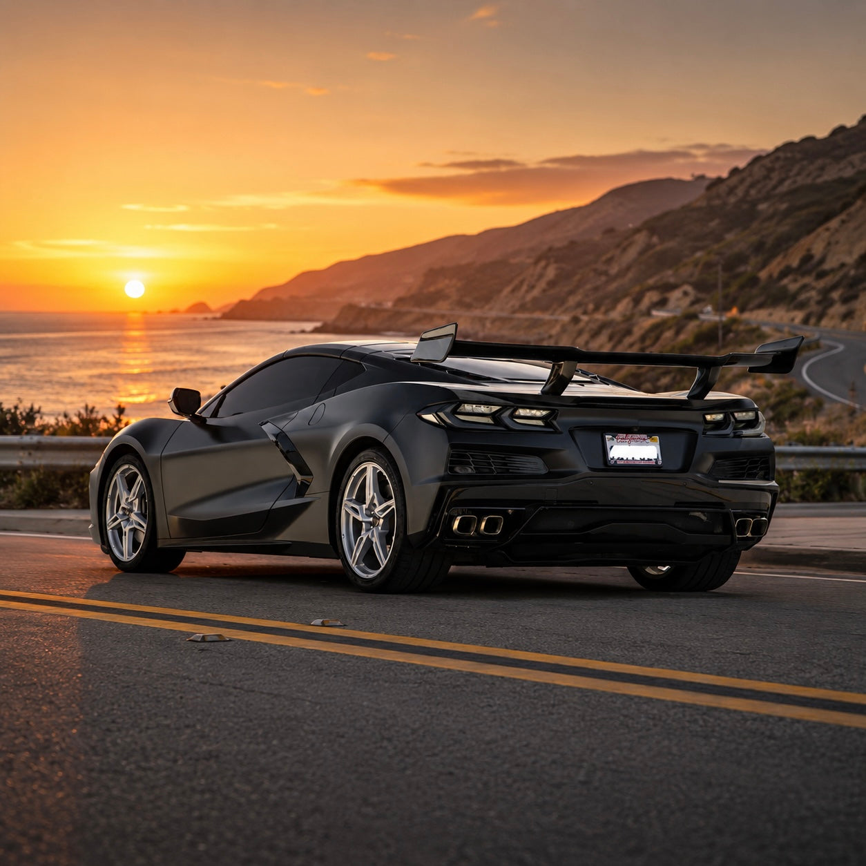 Chevrolet Corvette C8 - ZR1 Style Carbon Fiber Wing