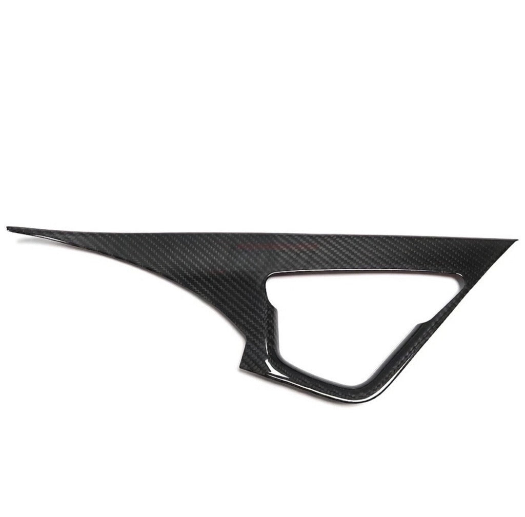 REAL CARBON FIBER CENTER HAND GRAB COVER TRIM - CHEVROLET CORVETTE C7 / Z06 / ZR1 (2014–2019)