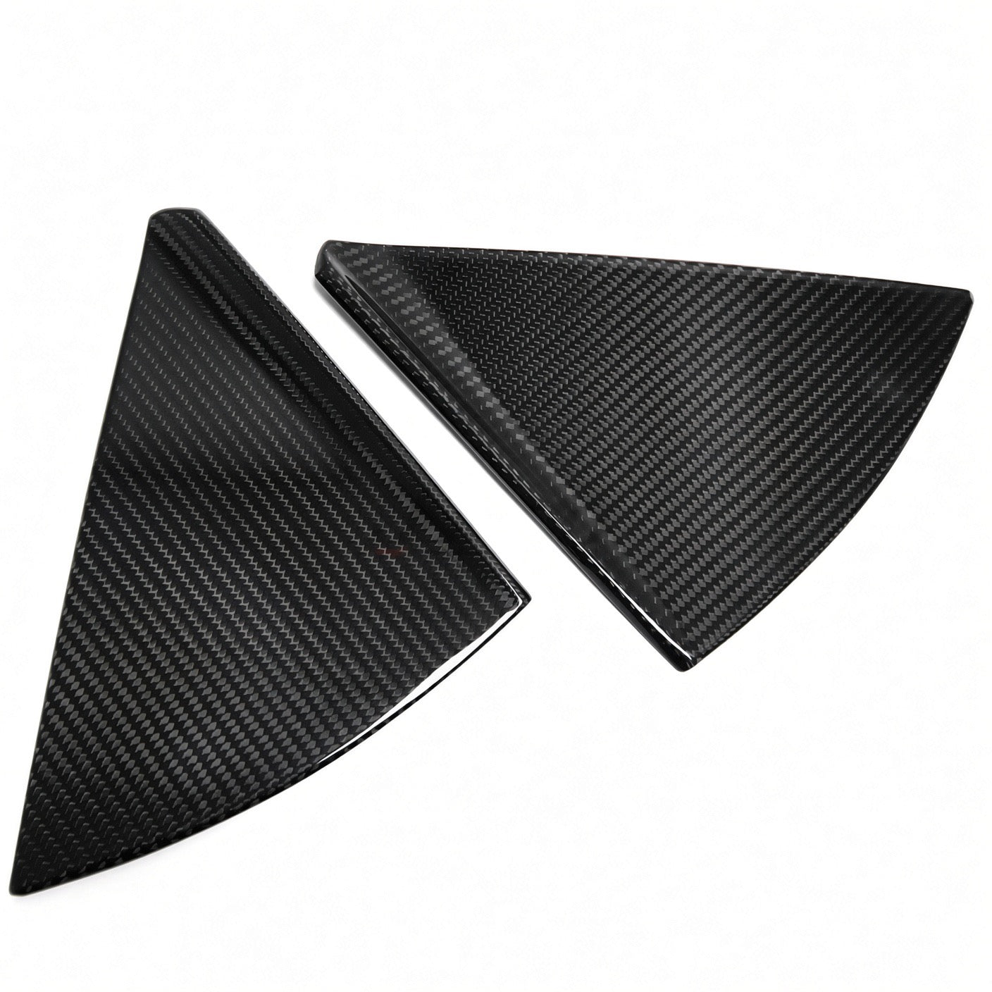 Chevrolet Corvette C8 Coupe Carbon Fiber B-Pillar Trim Overlays