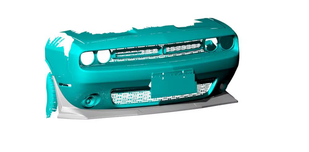 Hellcat Style Three-Piece Front Lip Spoiler – Dodge Challenger (2015–2019)