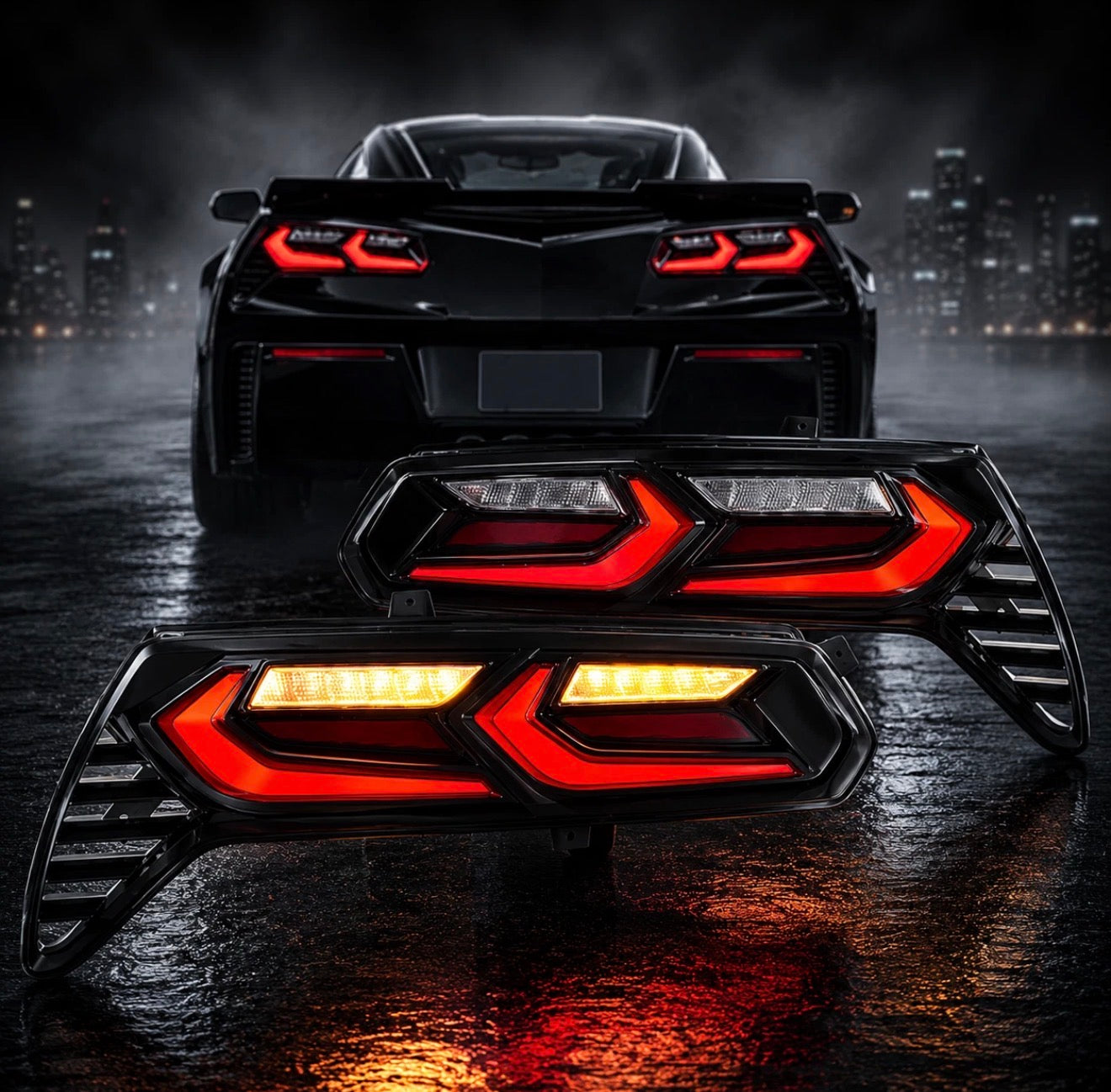 LED SEQUENTIAL ANIMATION TAIL LIGHT ASSEMBLIES - CHEVROLET CORVETTE C7 (2014–2019)