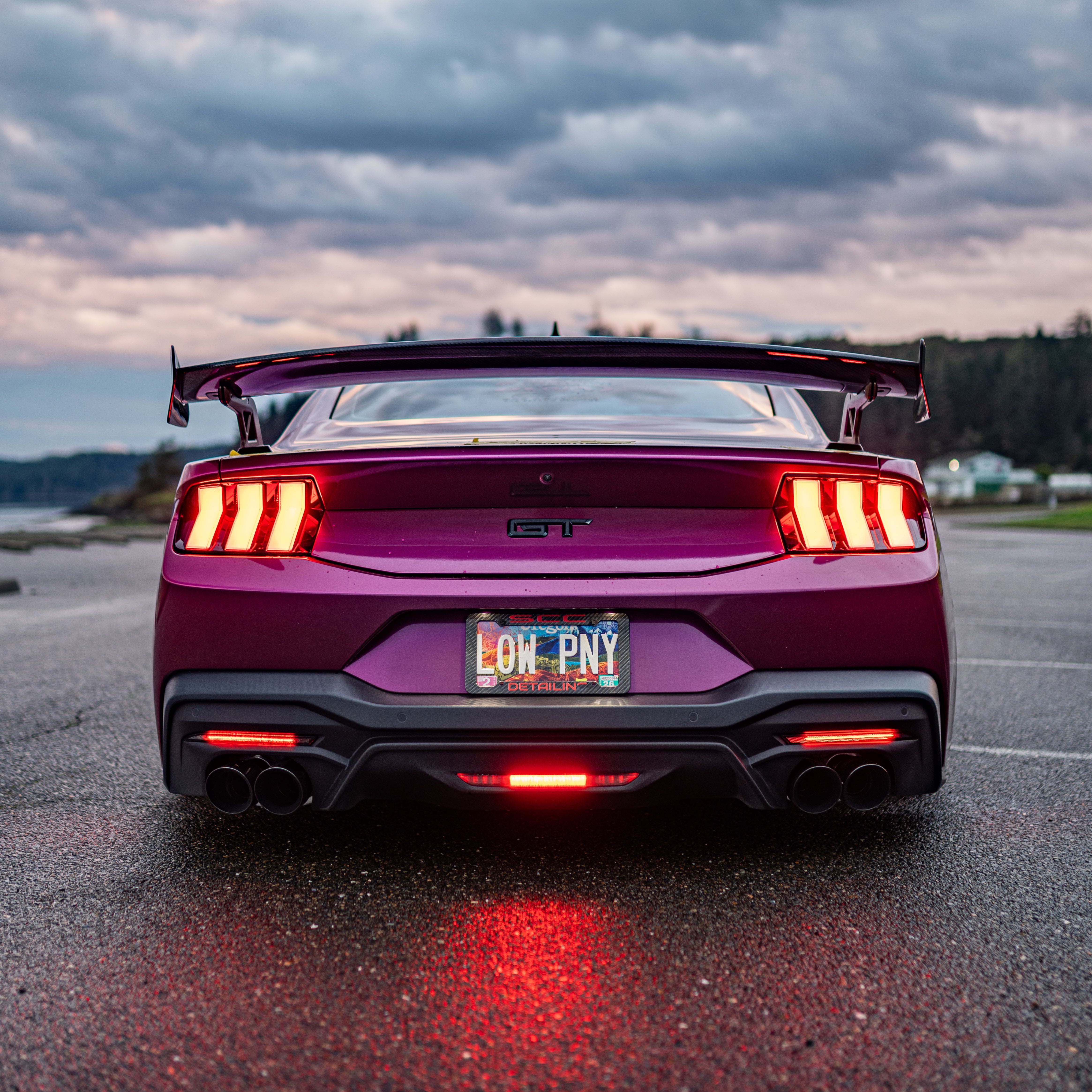 AAD PERFORMANCE GTC-200 CARBON FIBER ADJUSTABLE REAR WING - FORD MUSTANG (2024+)