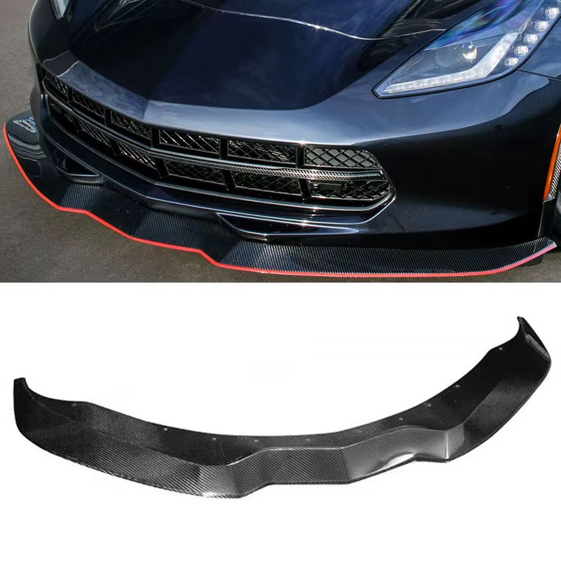 AAD STYLE CARBON FIBER FRONT LIP - CHEVROLET CORVETTE C7 (2014–2019)