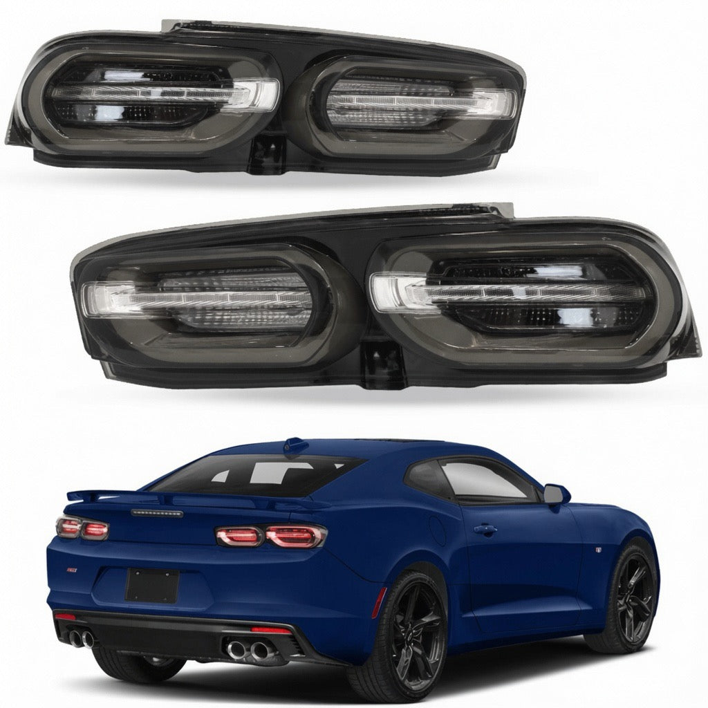 SMOKE BLACK LED TAILLIGHTS - CHEVROLET CAMARO (2019–2024)