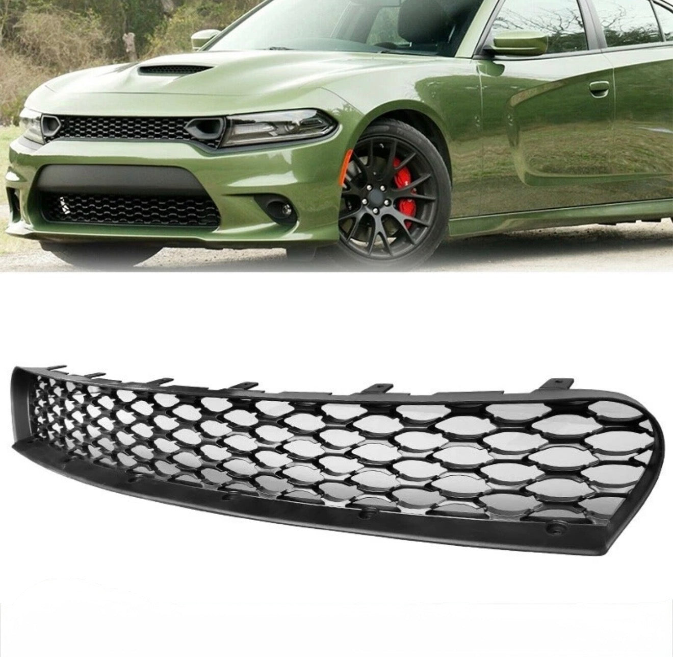 LOWER FRONT GRILLE BLACK - DODGE CHARGER SRT (2015–2023)