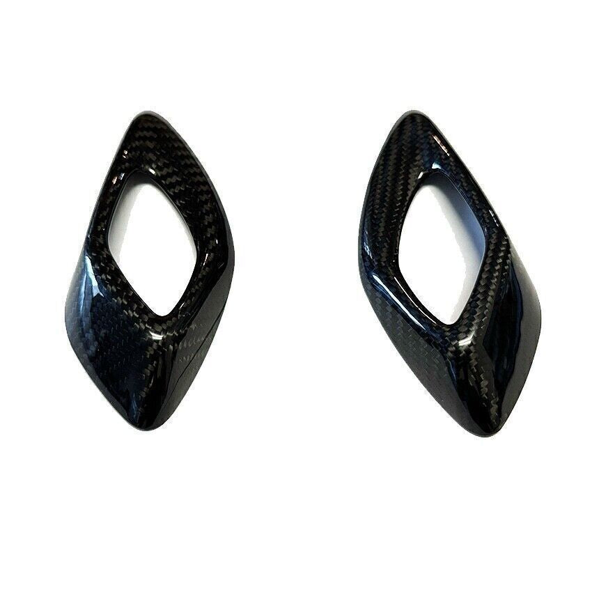 REAL CARBON FIBER INTERIOR DOOR HANDLE CHROME DELETE COVER - CHEVROLET CAMARO (2016–2024)