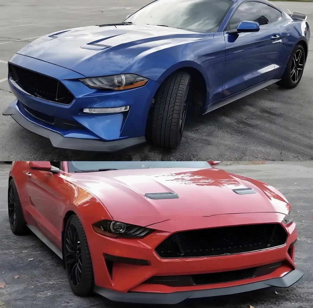 GT R SPEC STYLE FRONT BUMPER LIP SPLITTER - FORD MUSTANG (2018–2023)