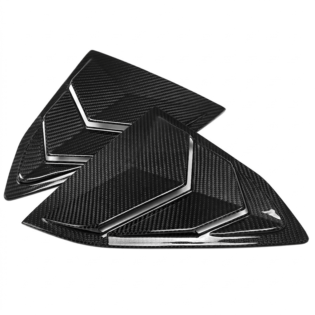 2020–2026 Chevrolet Corvette C8 Carbon Fiber Side Window Louvers