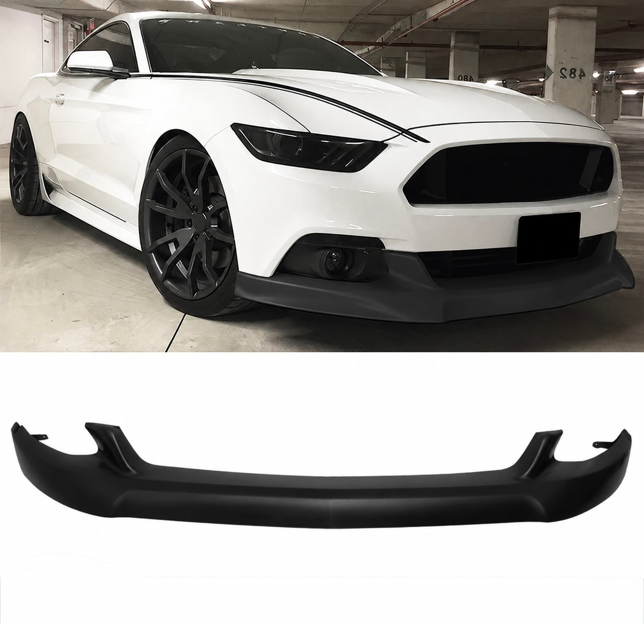 APR PERFORMANCE STYLE FRONT BUMPER LIP SPLITTER - FORD MUSTANG GT (2015–2017)