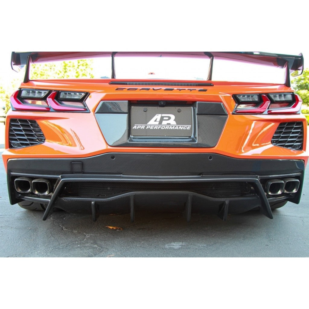 2020–2026 Chevrolet Corvette C8 - APR Style Carbon Fiber Rear Diffuser