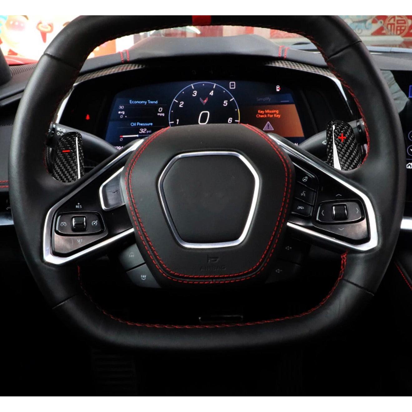 2020+ Chevrolet Corvette C8 Stingray Carbon Fiber Paddle Shifters