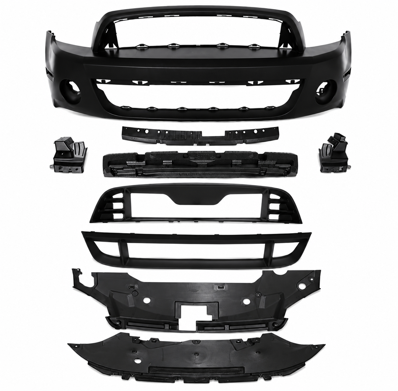 GT500 STYLE FRONT BUMPER CONVERSION KIT W/ HOOD - FORD MUSTANG (2010–2014)