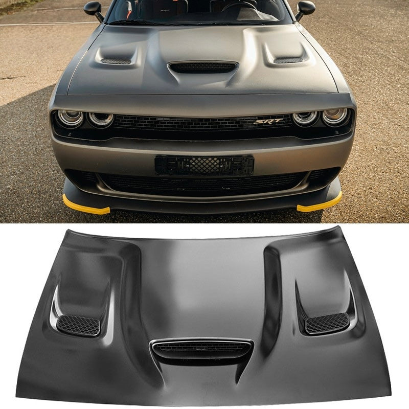 HELLCAT STYLE PERFORMANCE ALUMINUM REPLACEMENT HOOD - DODGE CHALLENGER (2008–2023)
