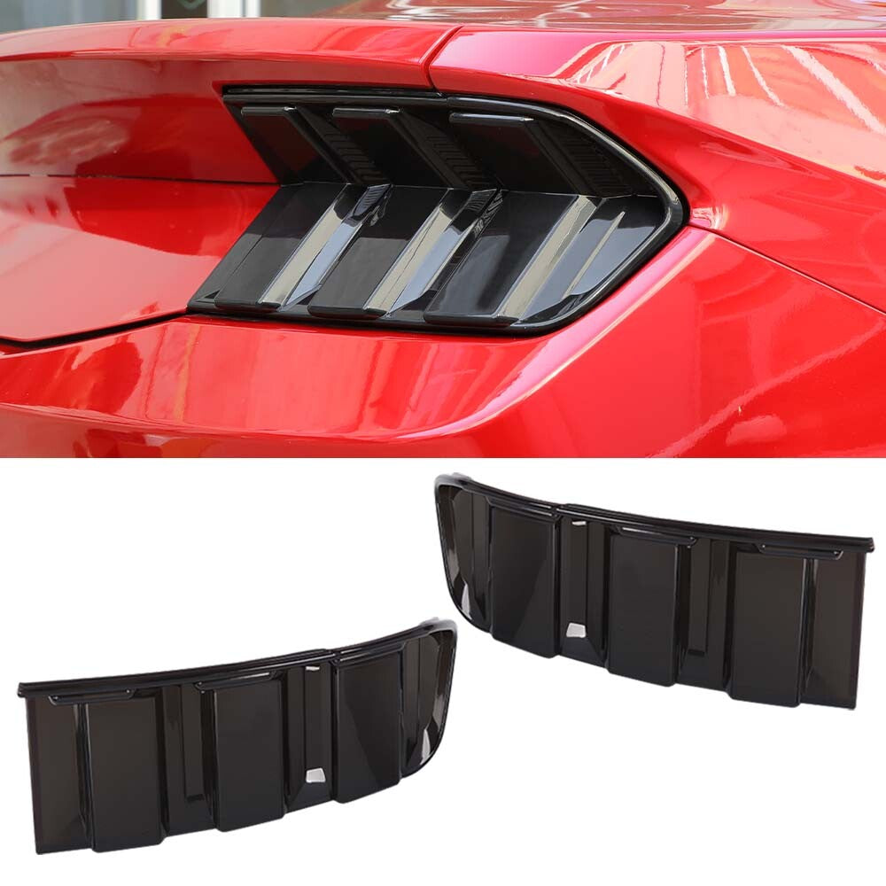 2024+ Ford Mustang S650 Smoked Black Taillight Trim Covers