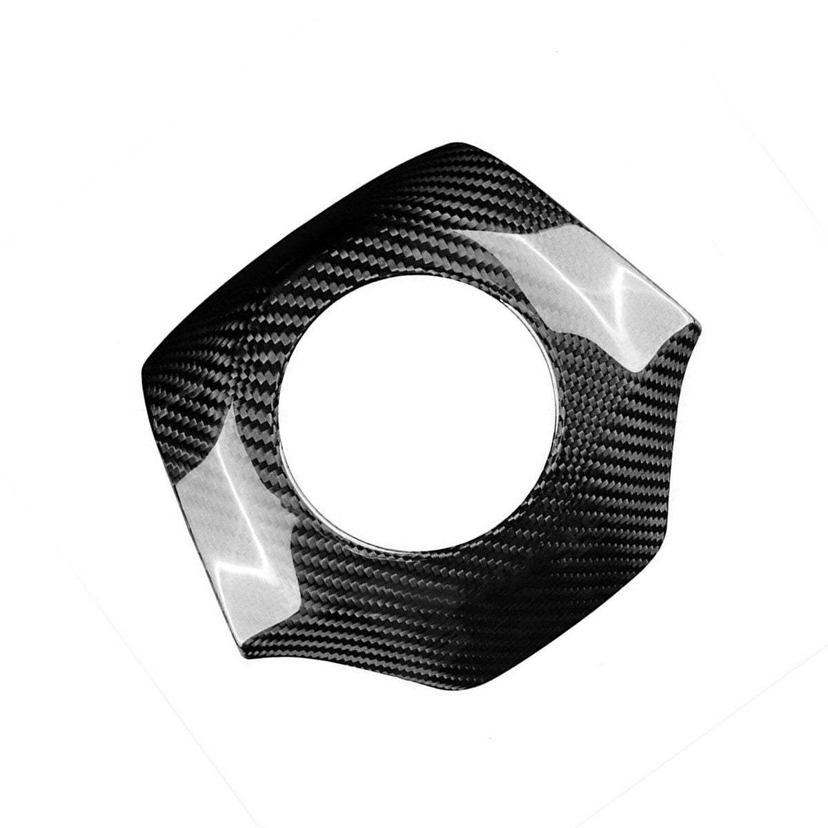 CARBON FIBER BLACK STEERING WHEEL COVER TRIM - CHEVROLET CAMARO (2016–2023)