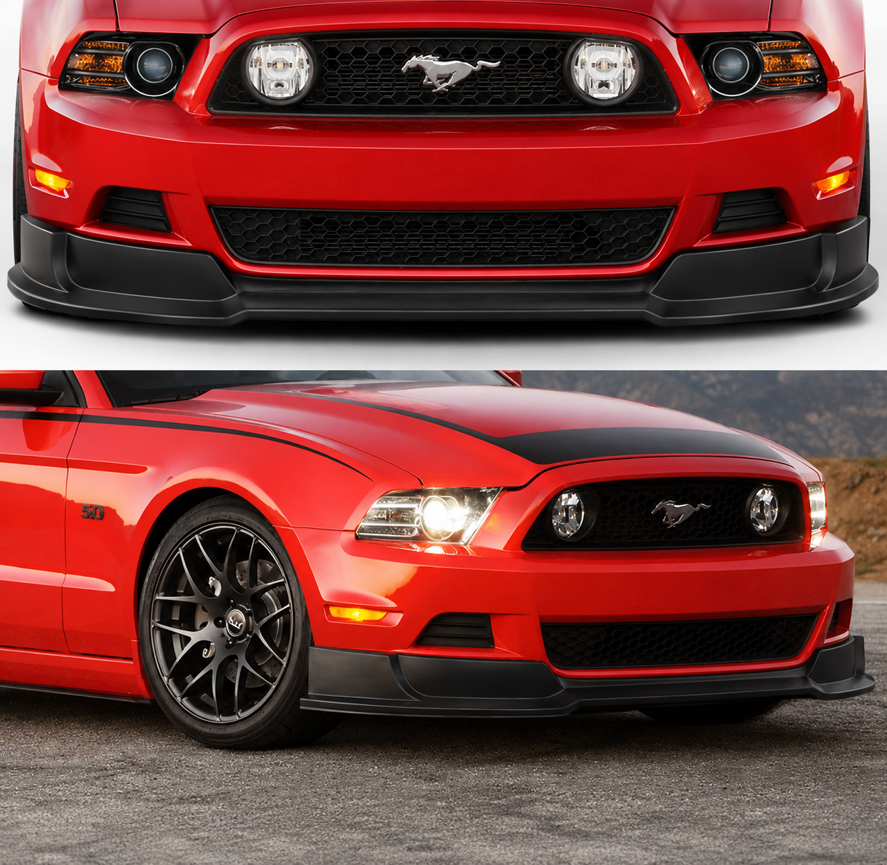 BOSS 302 STYLE FRONT LIP - FORD MUSTANG V6/V8 (2013–2014)