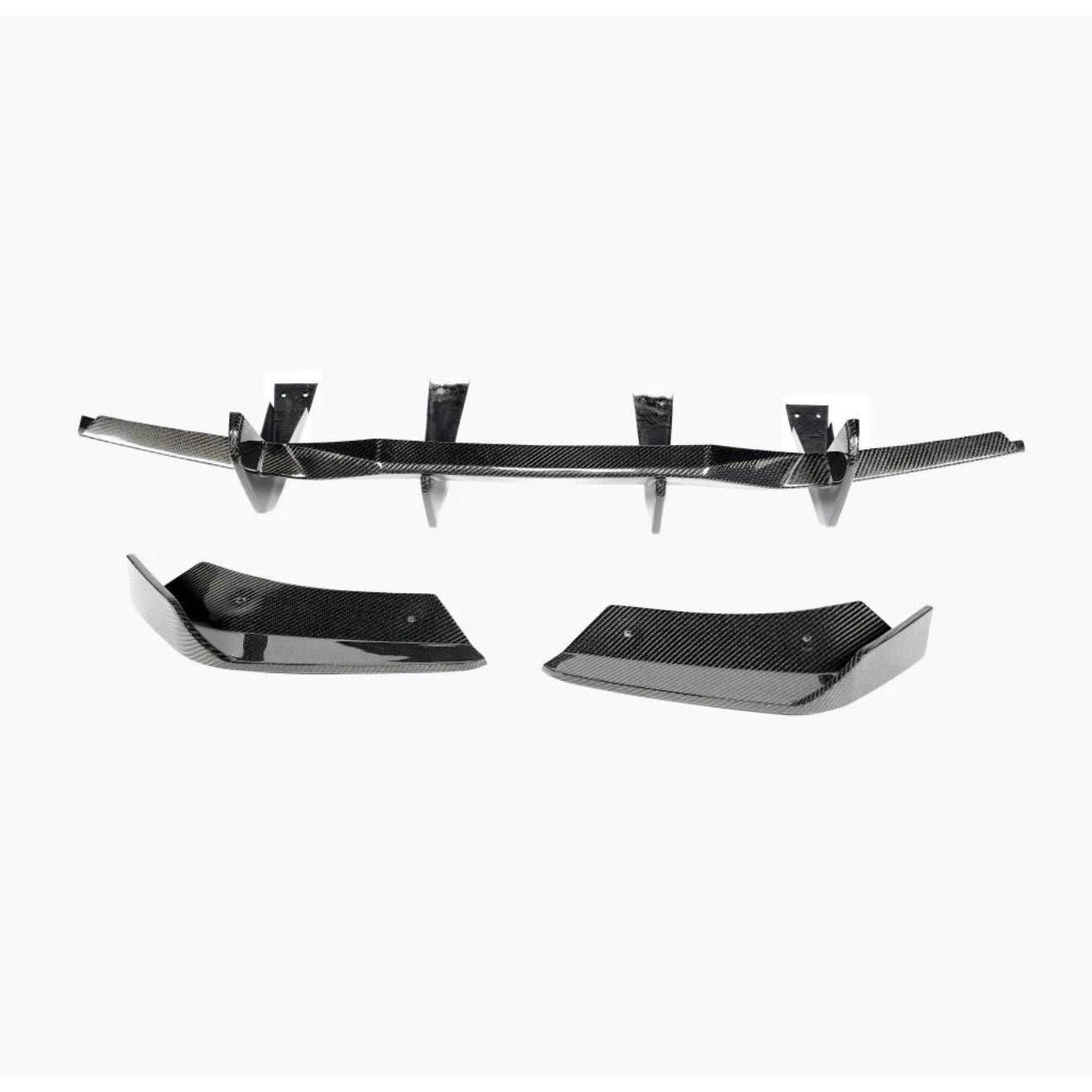 2020–2026 Chevrolet Corvette C8 Carbon Fiber Rear Diffuser with Side Canards