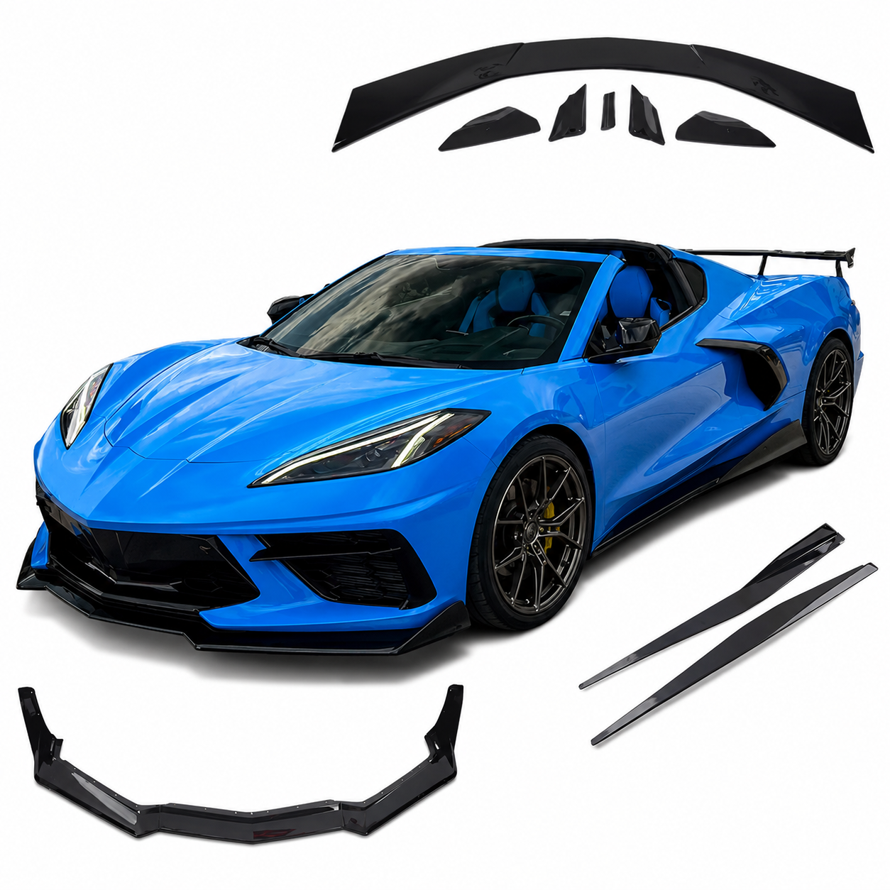2020–2025 Chevrolet Corvette C8 AAD Gloss Black Full Body Kit