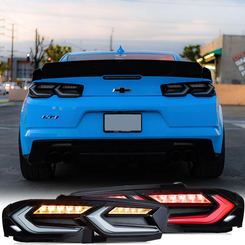AAD SMOKED LED TAILLIGHTS WITH SEQUENTIAL TURN INDICATORS - CHEVROLET CAMARO (2019–2025)