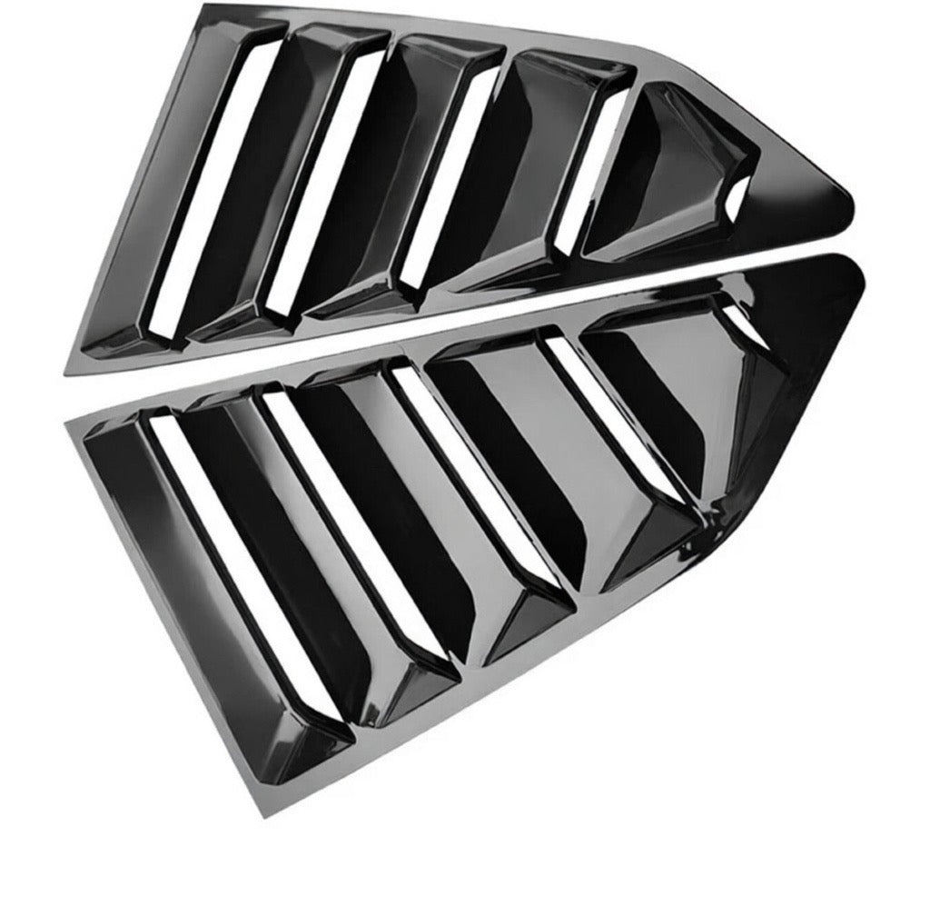 GLOSS BLACK QUARTER SIDE WINDOW LOUVER COVERS - CHEVROLET CAMARO COUPE (2016–2024)