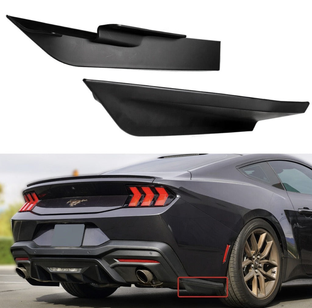 R STYLE REAR BUMPER CORNER WINGLETS - FORD MUSTANG S650 (2024–2025)