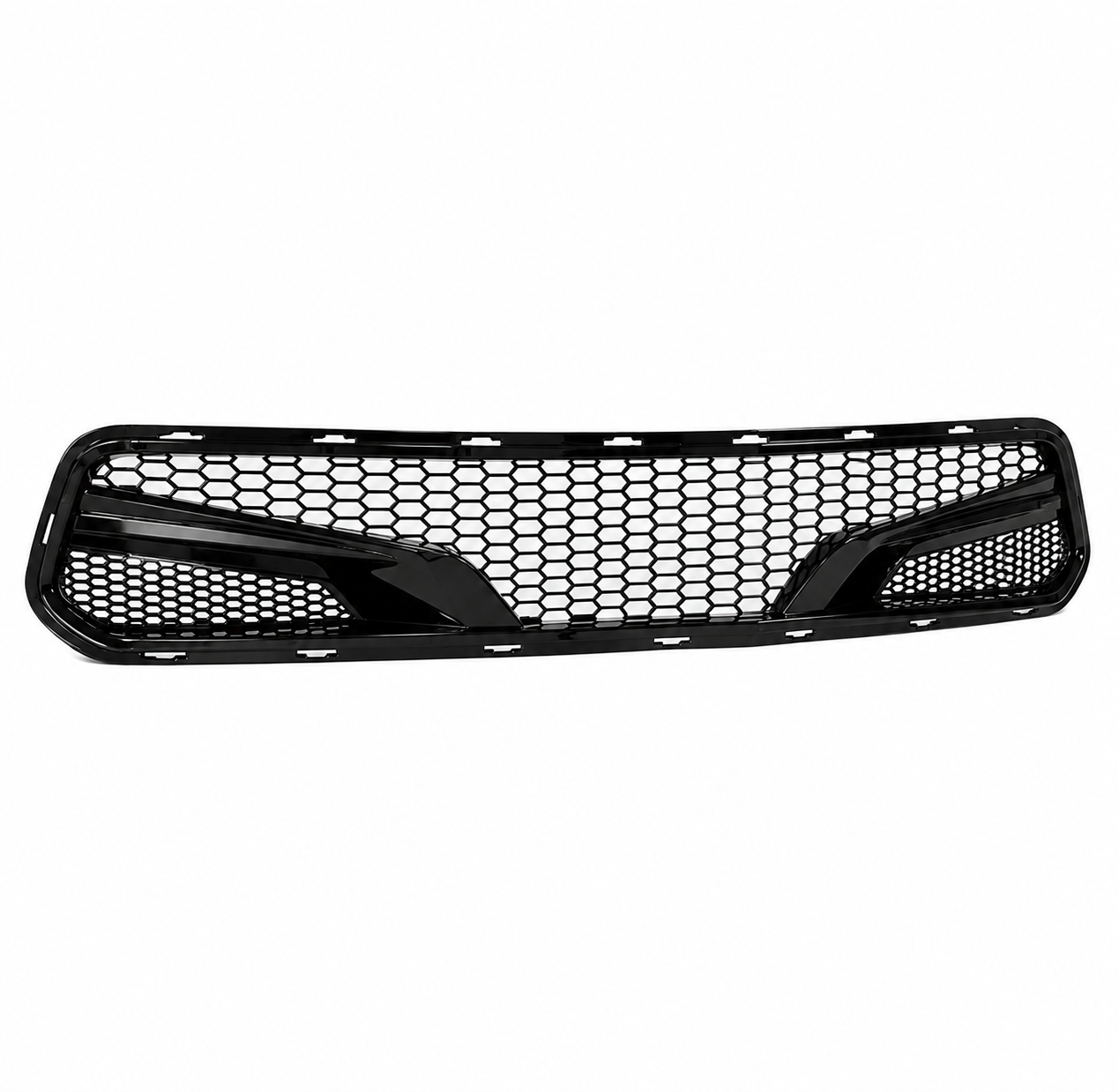 HONEYCOMB GLOSS BLACK FRONT BUMPER GRILLE - CHEVROLET CORVETTE C7 | Z06 | GS | Z51 (2014–2019)