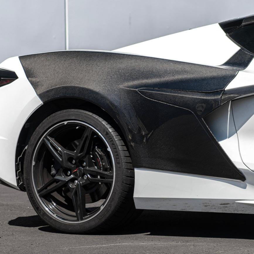 2020–2026 Chevrolet Corvette C8 Z06 Style Carbon Fiber Rear Fenders
