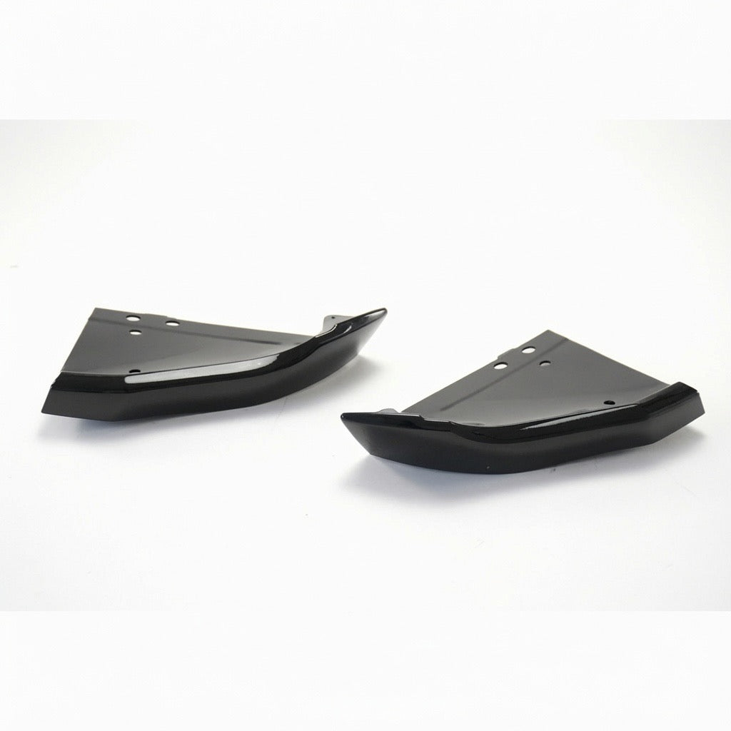 GLOSS BLACK REAR BUMPER SIDE CORNER SPLITTERS - CHEVROLET CORVETTE C7 Z06 (2014–2019)