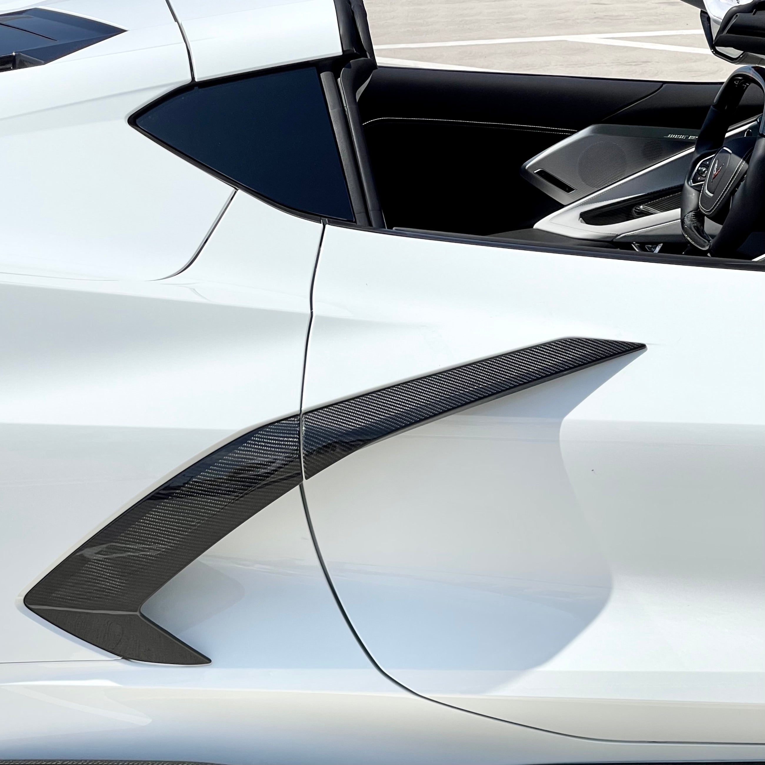 Chevrolet Corvette C8 Dry Carbon Fiber Replacement Side Door Garnish