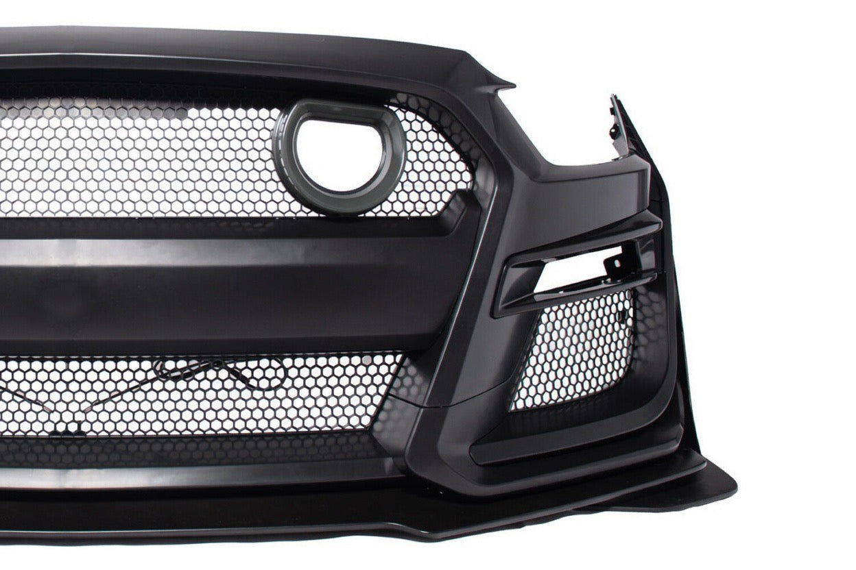GT500 STYLE FRONT BUMPER CONVERSION KIT WITH LED GRILLE - FORD MUSTANG (2018–2023)