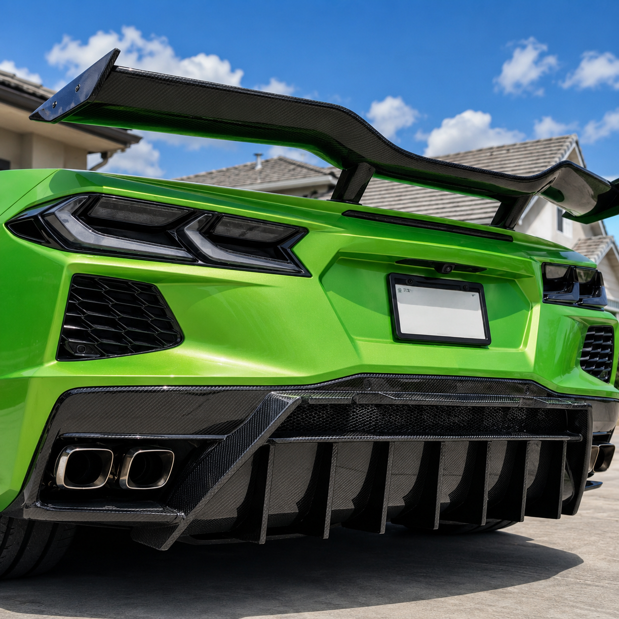 2020–2024 Chevrolet Corvette C8 Stingray 5VM Carbon Fiber Rear Diffuser