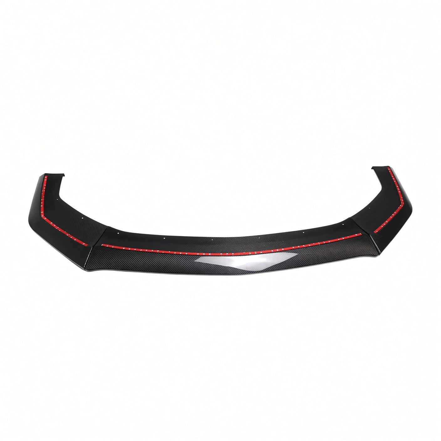 REAL GLOSS CARBON FIBER 3-PIECE FRONT LIP SPLITTER - FORD MUSTANG DARK HORSE (2024+)
