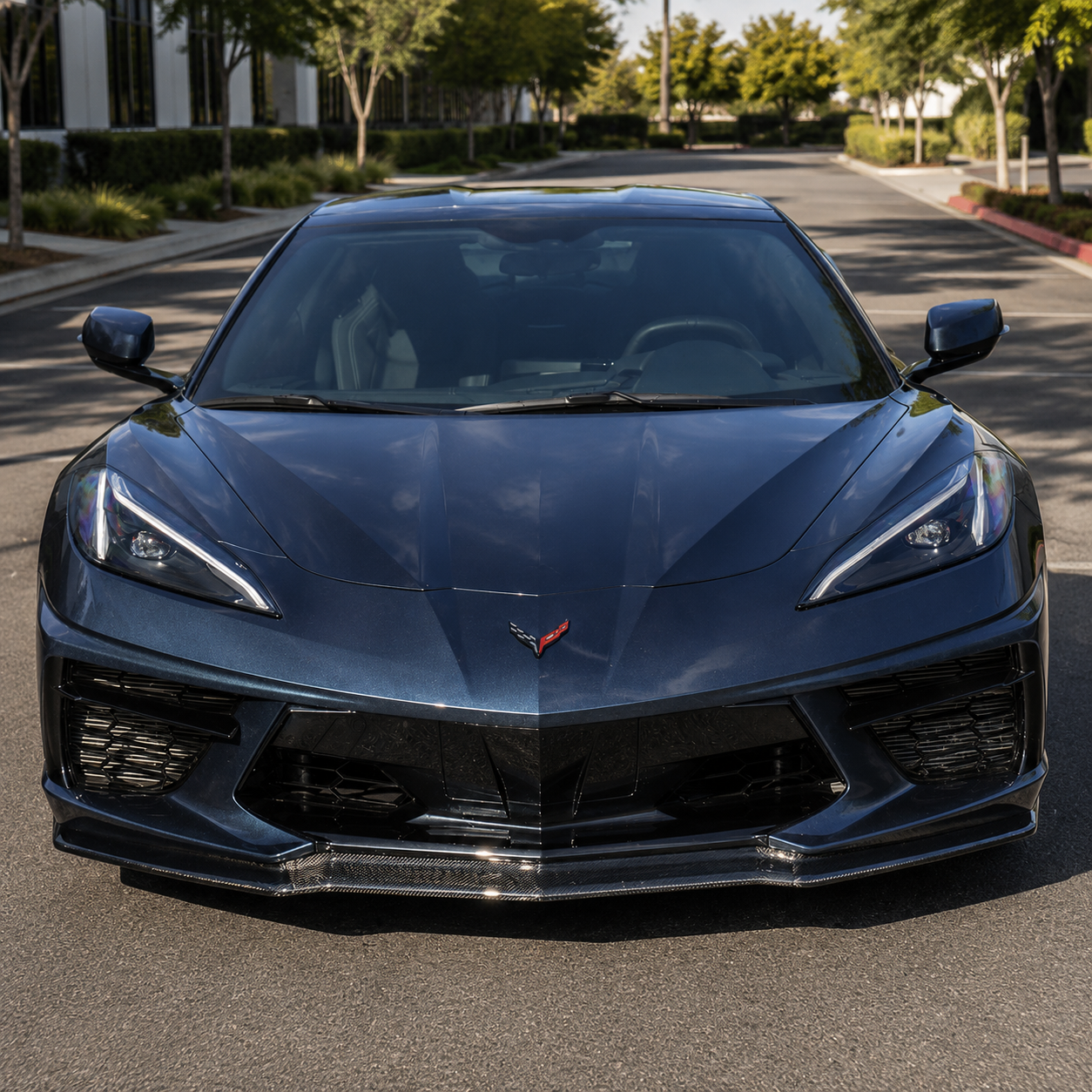 2020–2026 Chevrolet Corvette C8 Stingray Carbon Fiber 5VM-Style Front Lip