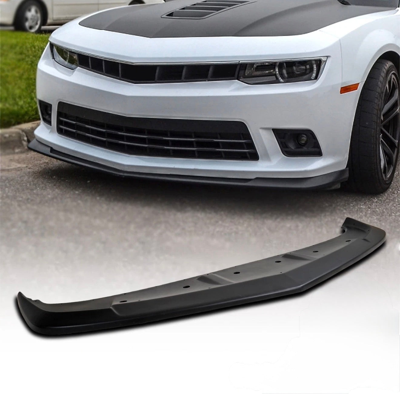 AAD STYLE GLOSS BLACK FRONT LIP AIRDAM - CHEVROLET CAMARO (2014–2015)