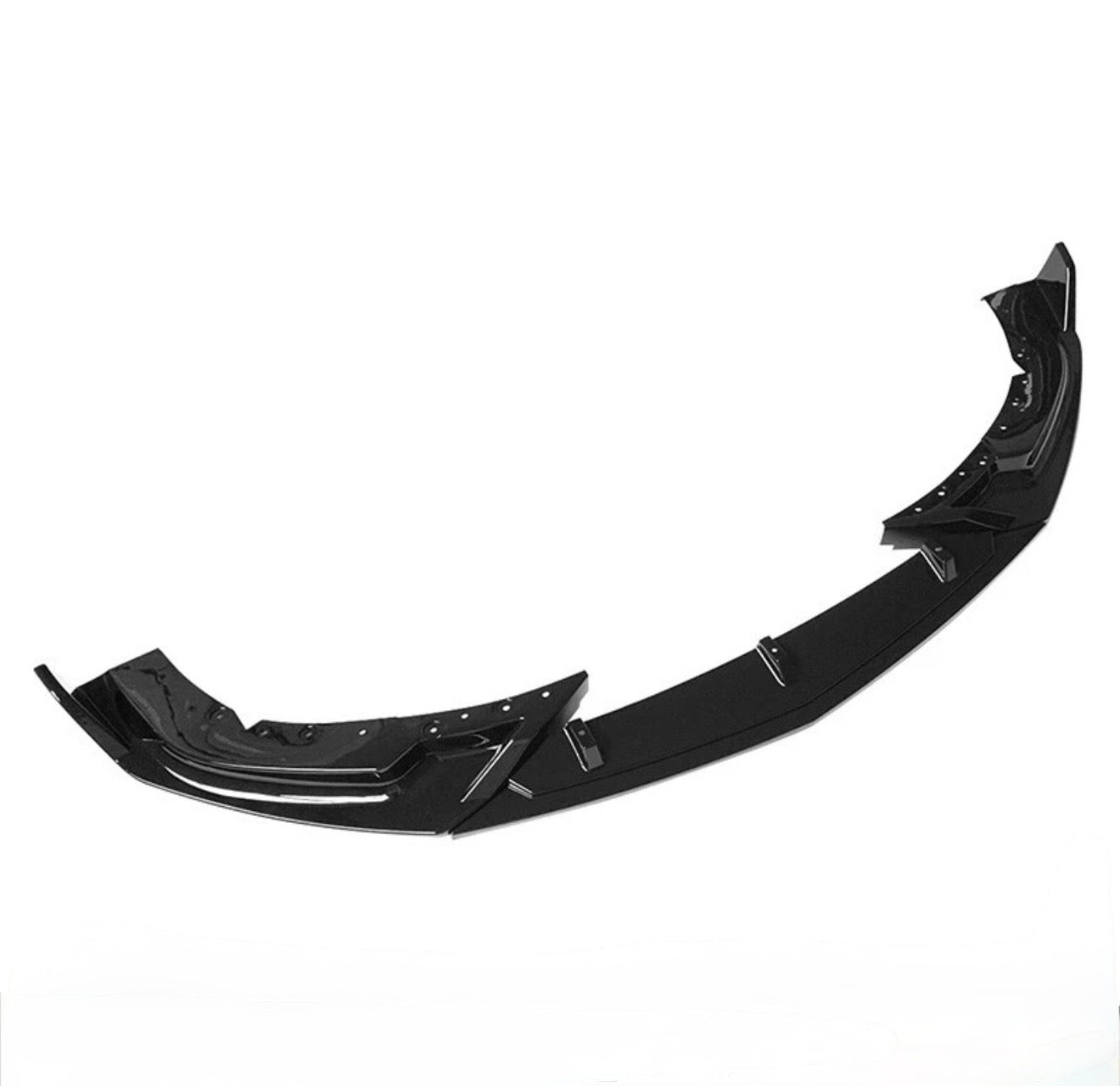 3PC FRONT BUMPER LIP GLOSS BLACK - CADILLAC CT4 (2020–2023)