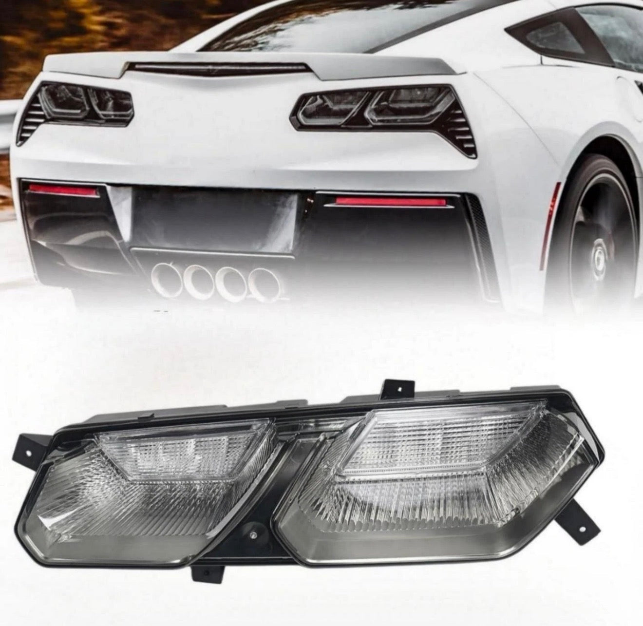 UMBRA LED TAIL LIGHTS WITH CLEAR LENSES - CHEVROLET CORVETTE C7 (2014–2019)