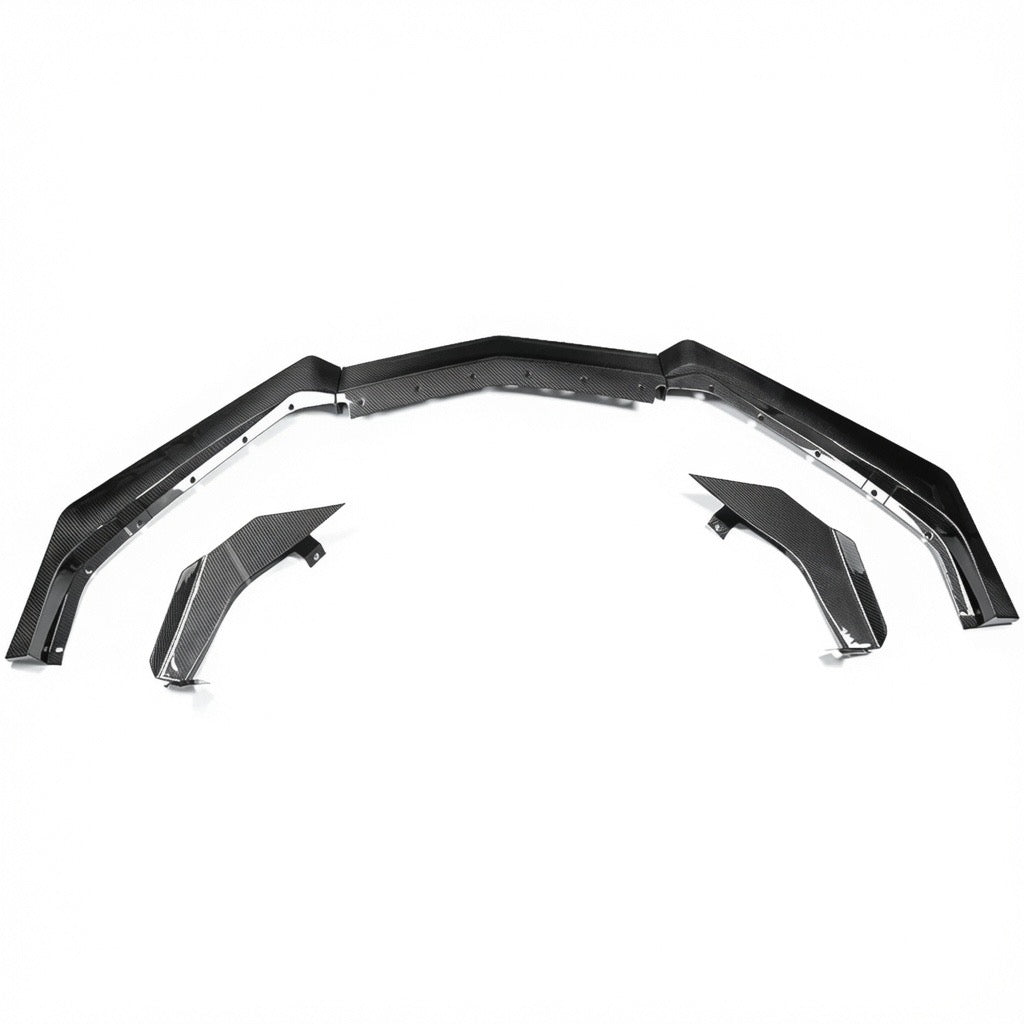Chevrolet Corvette C8 Stingray Carbon Fiber Z07 Style Front Splitter and Canards